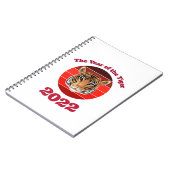 Das Jahr des Tigers 2022 Notizblock (Linke Seite)