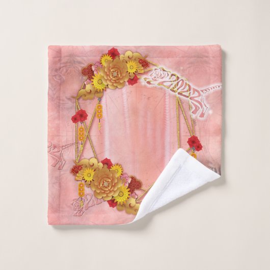 das Jahr des Tigers Badhandtuch Set (Waschlappen)