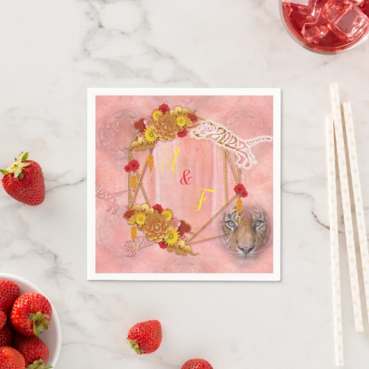 Das Jahr des Tigers Serviette (Beispiel)