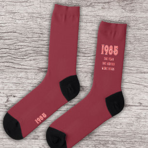 Das Jahr, in dem die Helden Geboren waren (rot auf Socken