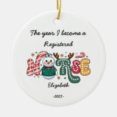 Das Jahr, in dem ich ein Krankenpfleger werde Keramik Ornament (Vorne)