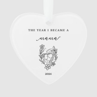 Das Jahr, in dem ich Mama wurde Geschenk Acryl-Orn Ornament