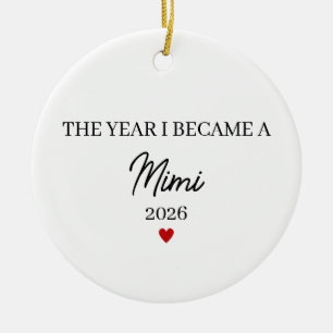 Das Jahr, in dem ich Mama wurde, Geschenk für neue Keramik Ornament