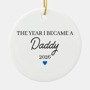 Das Jahr, in dem ich Papa wurde, Dad To Be Keramik Ornament