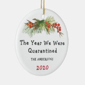Das Jahr, in dem wir 2020 in Quarantäne waren Keramik Ornament (Rechts)