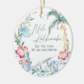 Das Jahr, in dem wir alle geimpft haben | 2021 Keramik Ornament (Links)