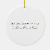 Das Jahr, in dem wir alle geimpft haben | 2021 Keramik Ornament (Hinten)