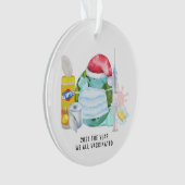 Das Jahr, in dem wir alle geimpft haben | 2021 Ornament (Vorderseite)