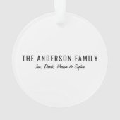 Das Jahr, in dem wir alle geimpft haben | 2021 Ornament (Rückseite)