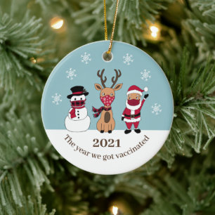 Das Jahr, in dem wir den Weihnachtsmann 2021 Got h Keramik Ornament
