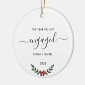 Das Jahr, in dem wir Minimalistische Weihnachten V Keramik Ornament (Links)