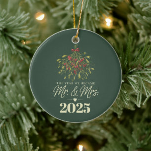 Das Jahr, in dem wir Mr. & Mrs. wurden 2025 Person Keramik Ornament