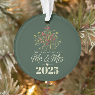 Das Jahr, in dem wir Mr. & Mrs. wurden 2025 Person Ornament