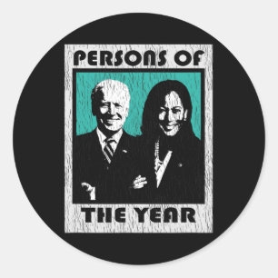 Das Jahr Joe Biden Kamala Harris Runder Aufkleber
