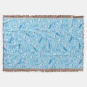 DAS JAHR OHNE EIN SANTA CLAUS™ Schneemesser Muster Decke (Vorderseite)