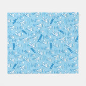 DAS JAHR OHNE EIN SANTA CLAUS™ Schneemesser Muster Fleecedecke (Vorderseite (Horizontal))