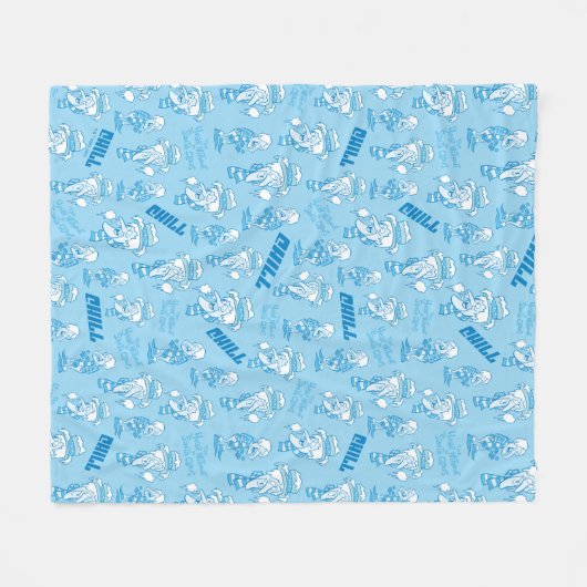 DAS JAHR OHNE EIN SANTA CLAUS™ Schneemesser Muster Fleecedecke (Vorderseite (Horizontal))