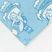 DAS JAHR OHNE EIN SANTA CLAUS™ Schneemesser Muster Fleecedecke (Ecke)
