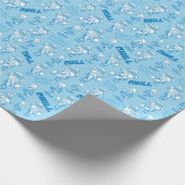 DAS JAHR OHNE EIN SANTA CLAUS™ Schneemesser Muster Geschenkpapier (Ecke)