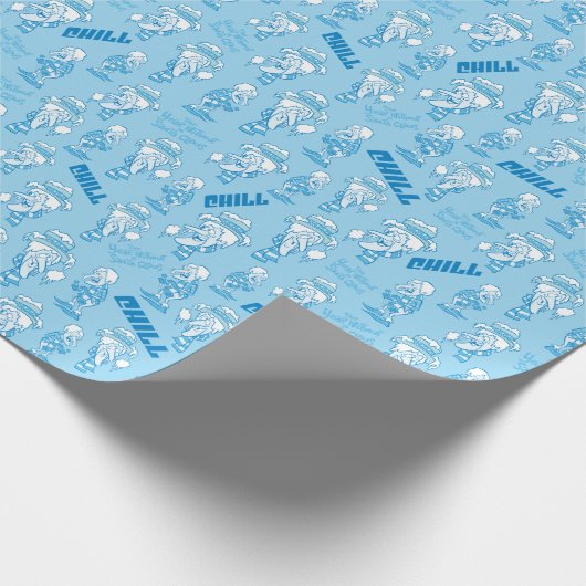 DAS JAHR OHNE EIN SANTA CLAUS™ Schneemesser Muster Geschenkpapier (Ecke)