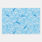 DAS JAHR OHNE EIN SANTA CLAUS™ Schneemesser Muster Geschenkpapier Set (Vorderseite)