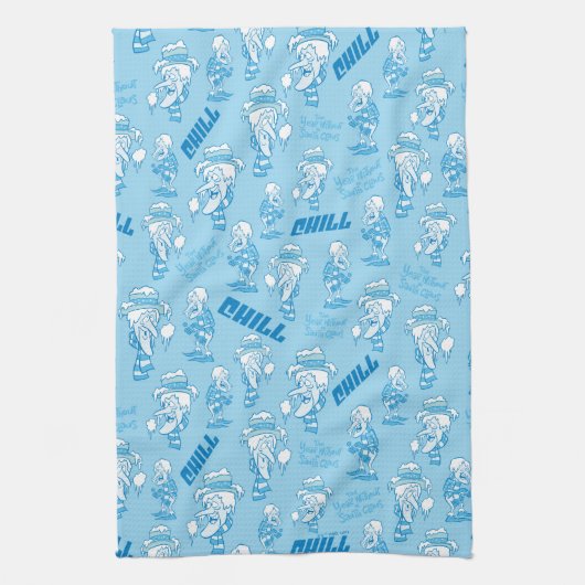 DAS JAHR OHNE EIN SANTA CLAUS™ Schneemesser Muster Geschirrtuch (Vertikal)