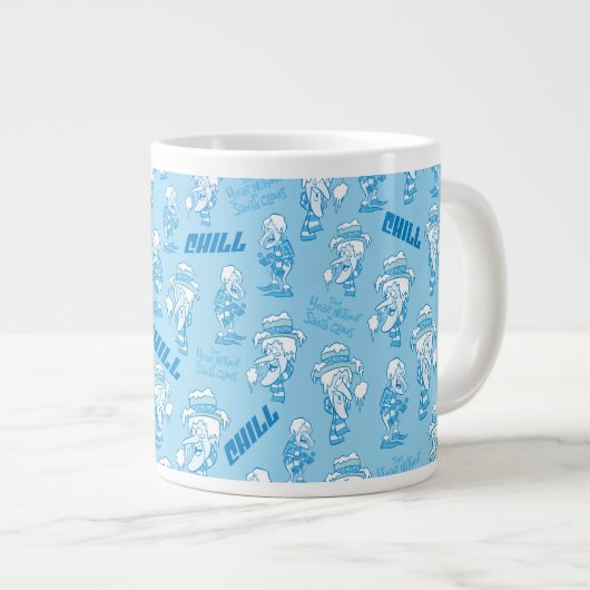 DAS JAHR OHNE EIN SANTA CLAUS™ Schneemesser Muster Jumbo-Tasse (Vorderseite Rechts)