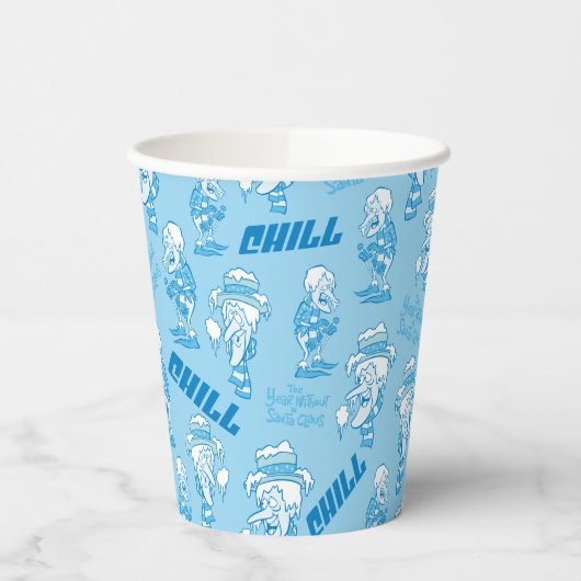 DAS JAHR OHNE EIN SANTA CLAUS™ Schneemesser Muster Pappbecher (Links)