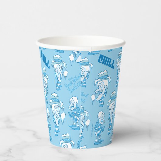 DAS JAHR OHNE EIN SANTA CLAUS™ Schneemesser Muster Pappbecher (Rechts)