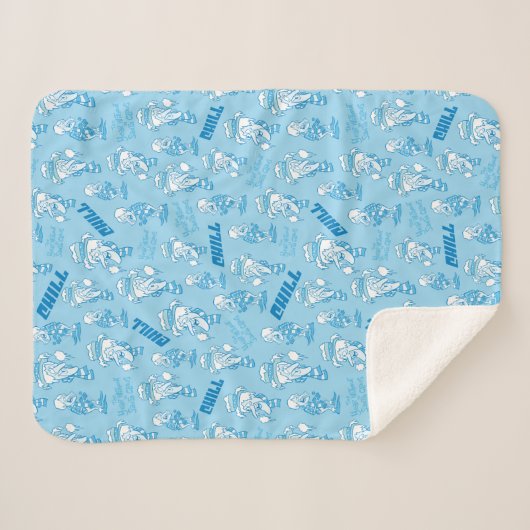 DAS JAHR OHNE EIN SANTA CLAUS™ Schneemesser Muster Sherpadecke (Vorderseite (Horizontal))