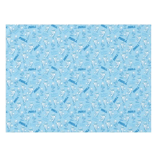 DAS JAHR OHNE EIN SANTA CLAUS™ Schneemesser Muster Tischdecke (Vorderseite (Horizontal))