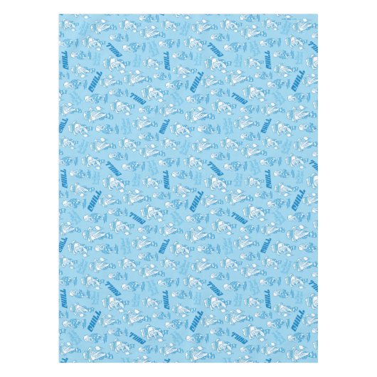 DAS JAHR OHNE EIN SANTA CLAUS™ Schneemesser Muster Tischdecke (Vorderseite)