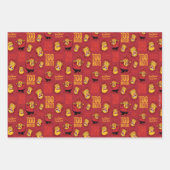 DAS JAHR OHNE EIN SANTA CLAUS™ Wärmestrahlmuster Geschenkpapier Set (Vorderseite)