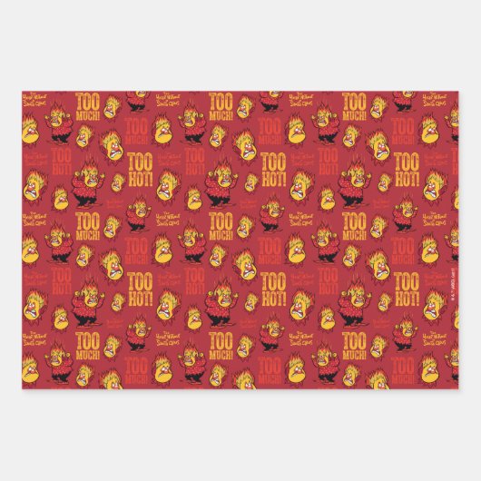 DAS JAHR OHNE EIN SANTA CLAUS™ Wärmestrahlmuster Geschenkpapier Set (Vorderseite)