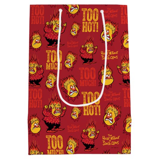 DAS JAHR OHNE EIN SANTA CLAUS™ Wärmestrahlmuster Mittlere Geschenktüte (Rückseite)