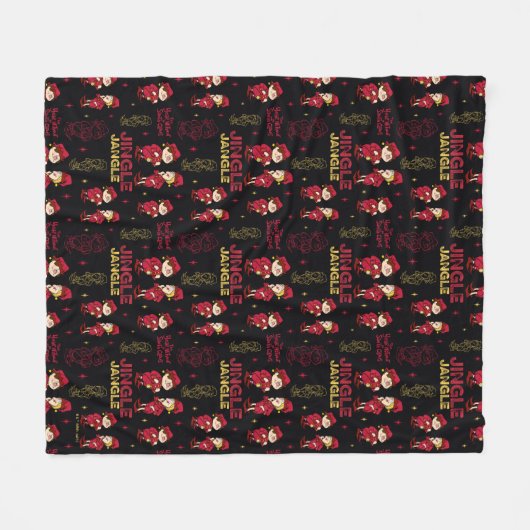 DAS JAHR OHNE SANTA CLAUS™ | Elf Muster Fleecedecke (Vorderseite (Horizontal))