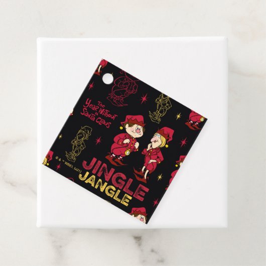 DAS JAHR OHNE SANTA CLAUS™ | Elf Muster Geschenkanhänger (Beispiel)