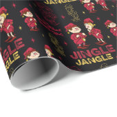 DAS JAHR OHNE SANTA CLAUS™ | Elf Muster Geschenkpapier (Rolleneckpunkt)