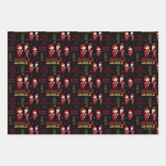 DAS JAHR OHNE SANTA CLAUS™ | Elf Muster Geschenkpapier Set (Vorderseite 2)