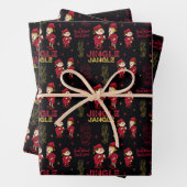 DAS JAHR OHNE SANTA CLAUS™ | Elf Muster Geschenkpapier Set (Beispiel)