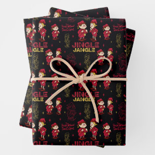 DAS JAHR OHNE SANTA CLAUS™   Elf Muster Geschenkpapier Set