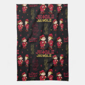 DAS JAHR OHNE SANTA CLAUS™ | Elf Muster Geschirrtuch (Vertikal)