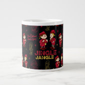 DAS JAHR OHNE SANTA CLAUS™ | Elf Muster Jumbo-Tasse (Vorderseite)