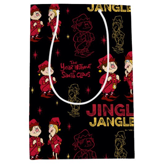 DAS JAHR OHNE SANTA CLAUS™ | Elf Muster Mittlere Geschenktüte (Vorderseite)