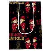 DAS JAHR OHNE SANTA CLAUS™ | Elf Muster Mittlere Geschenktüte (Rückseite)