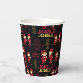 DAS JAHR OHNE SANTA CLAUS™ | Elf Muster Pappbecher (Rückseite)