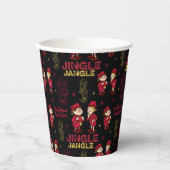 DAS JAHR OHNE SANTA CLAUS™ | Elf Muster Pappbecher (Vorderseite)