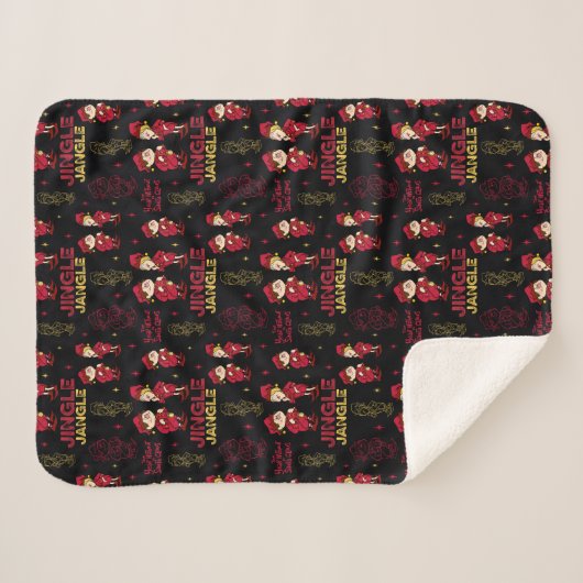 DAS JAHR OHNE SANTA CLAUS™ | Elf Muster Sherpadecke (Vorderseite (Horizontal))