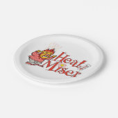 DAS JAHR OHNE SANTA CLAUS™ | Heizkörper Pappteller (Schrägansicht)