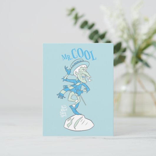 DAS JAHR OHNE SANTA CLAUS™ | Herr Cool Postkarte (Stehend Vorderseite)